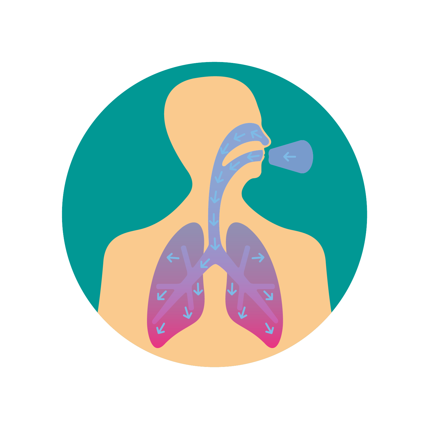 sauerstofftherapie illustration inspiration